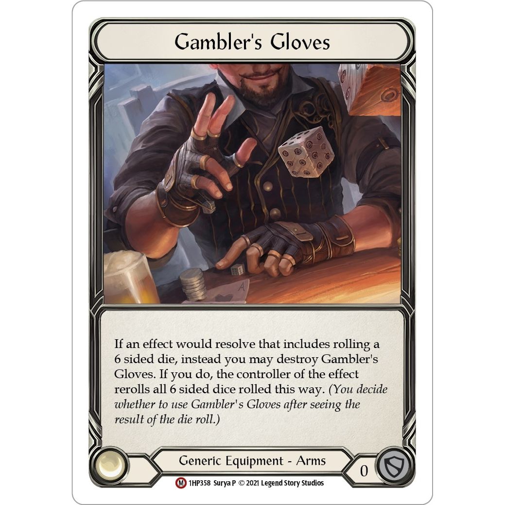 Image for Gambler's Gloves (1HP358) (1HP) - Flesh and Blood TCG
