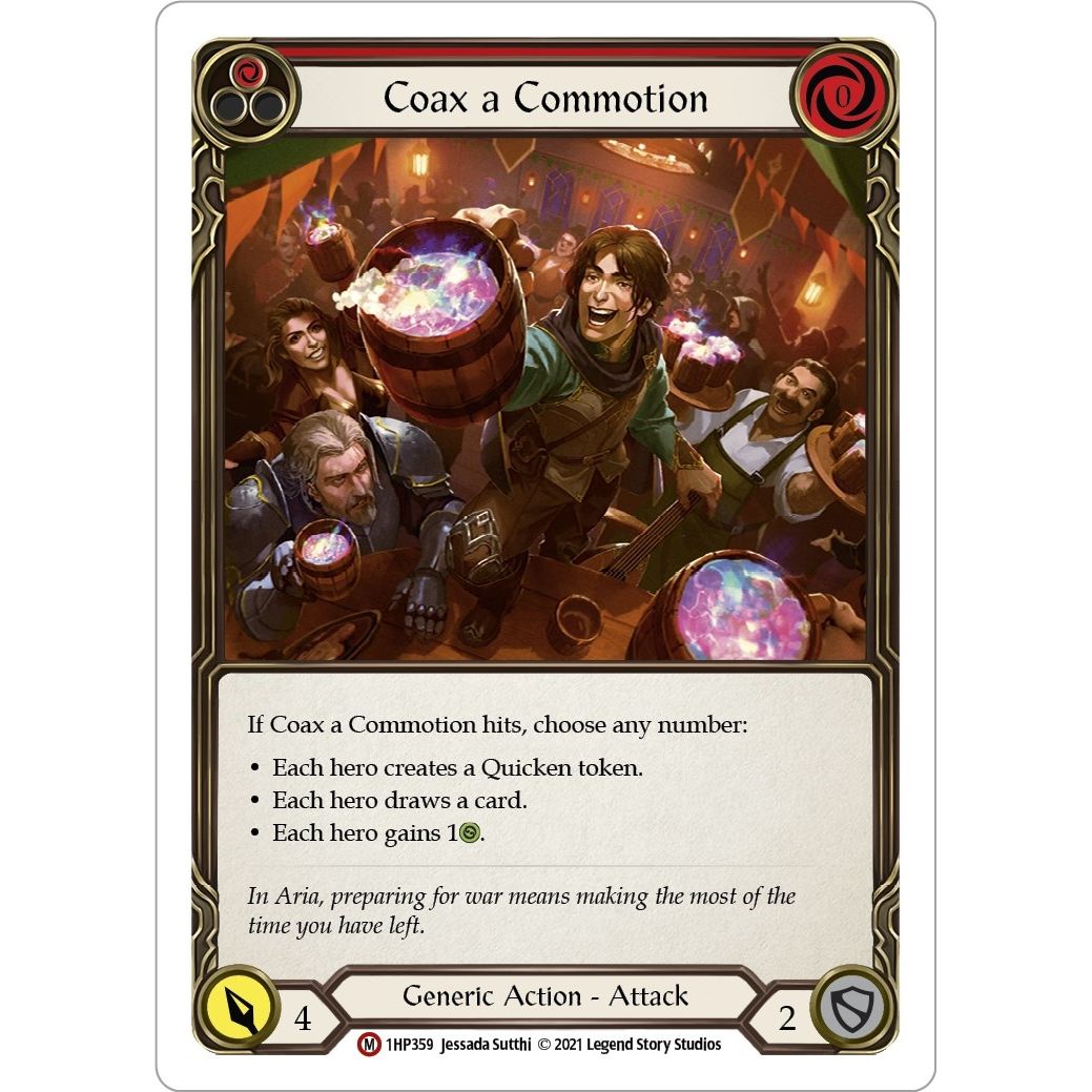 Image for Coax a Commotion (1HP359) (1HP) - Flesh and Blood TCG