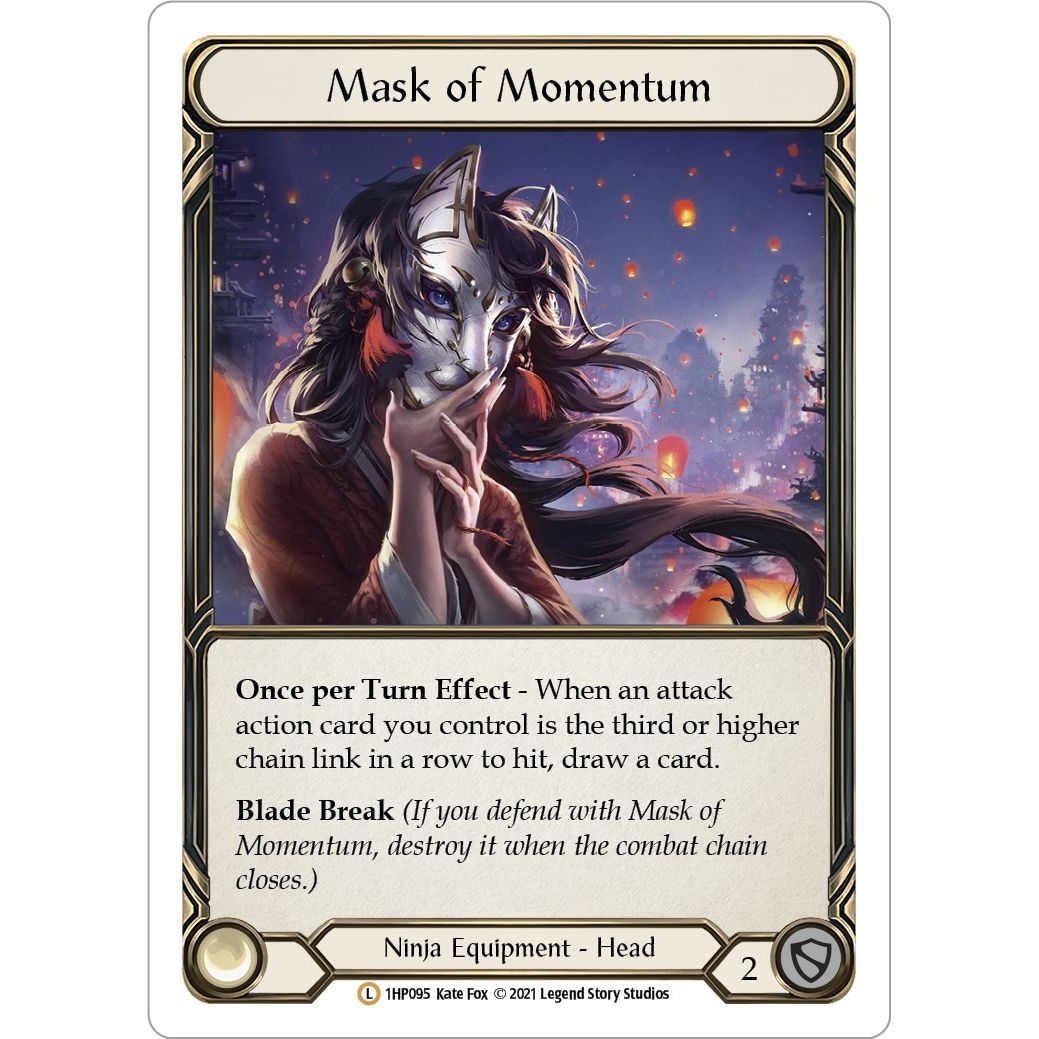 Image for Mask of Momentum (1HP095) (1HP) - Flesh and Blood TCG