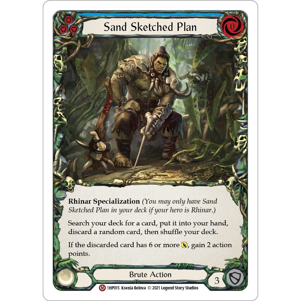 Image for Sand Sketched Plan (1HP015) (1HP) - Flesh and Blood TCG