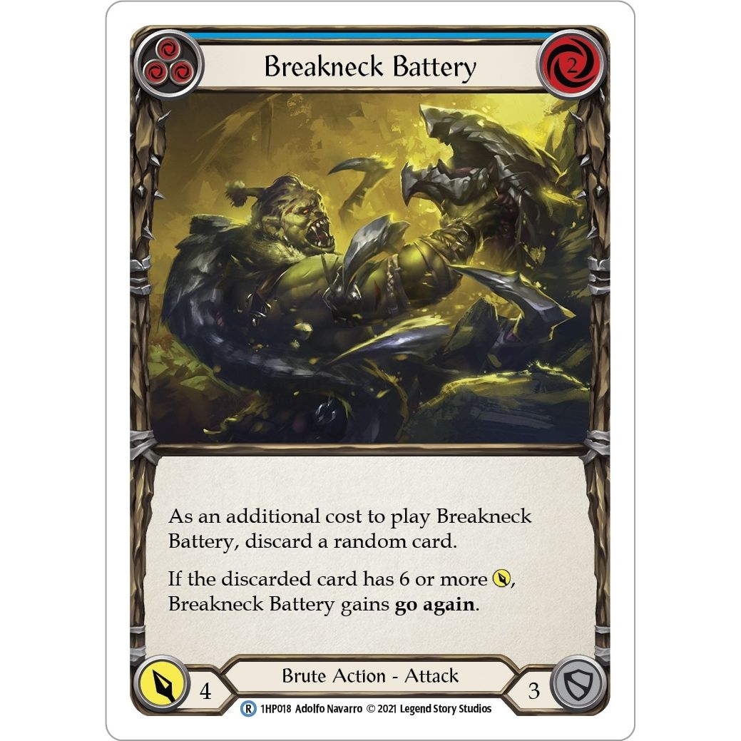 Image for Breakneck Battery (Blue) (1HP018) (1HP) - Flesh and Blood TCG