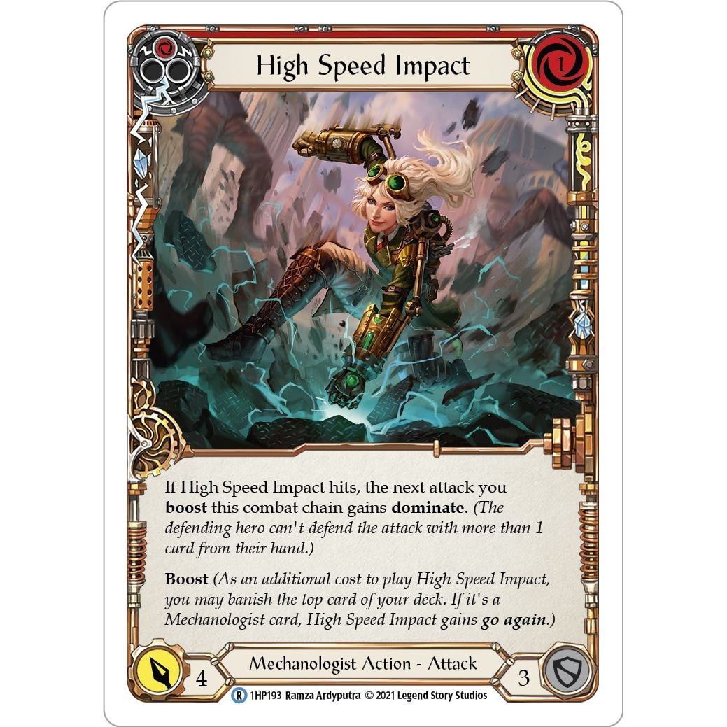 Image for High Speed Impact (Red) (1HP193) (1HP) - Flesh and Blood TCG