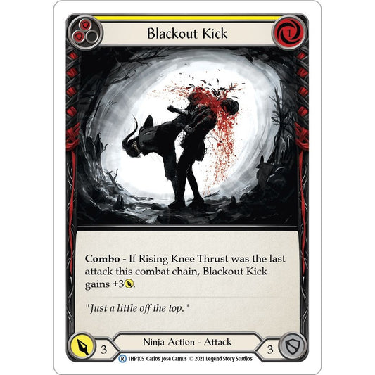 Image for Blackout Kick (Yellow) (1HP105) (1HP) - Flesh and Blood TCG