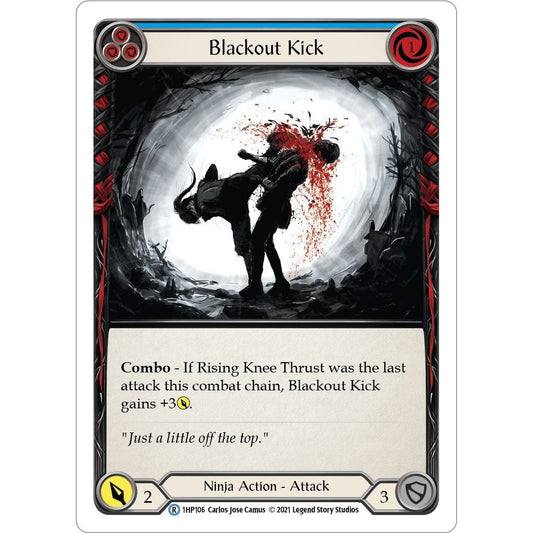 Image for Blackout Kick (Blue) (1HP106) (1HP) - Flesh and Blood TCG