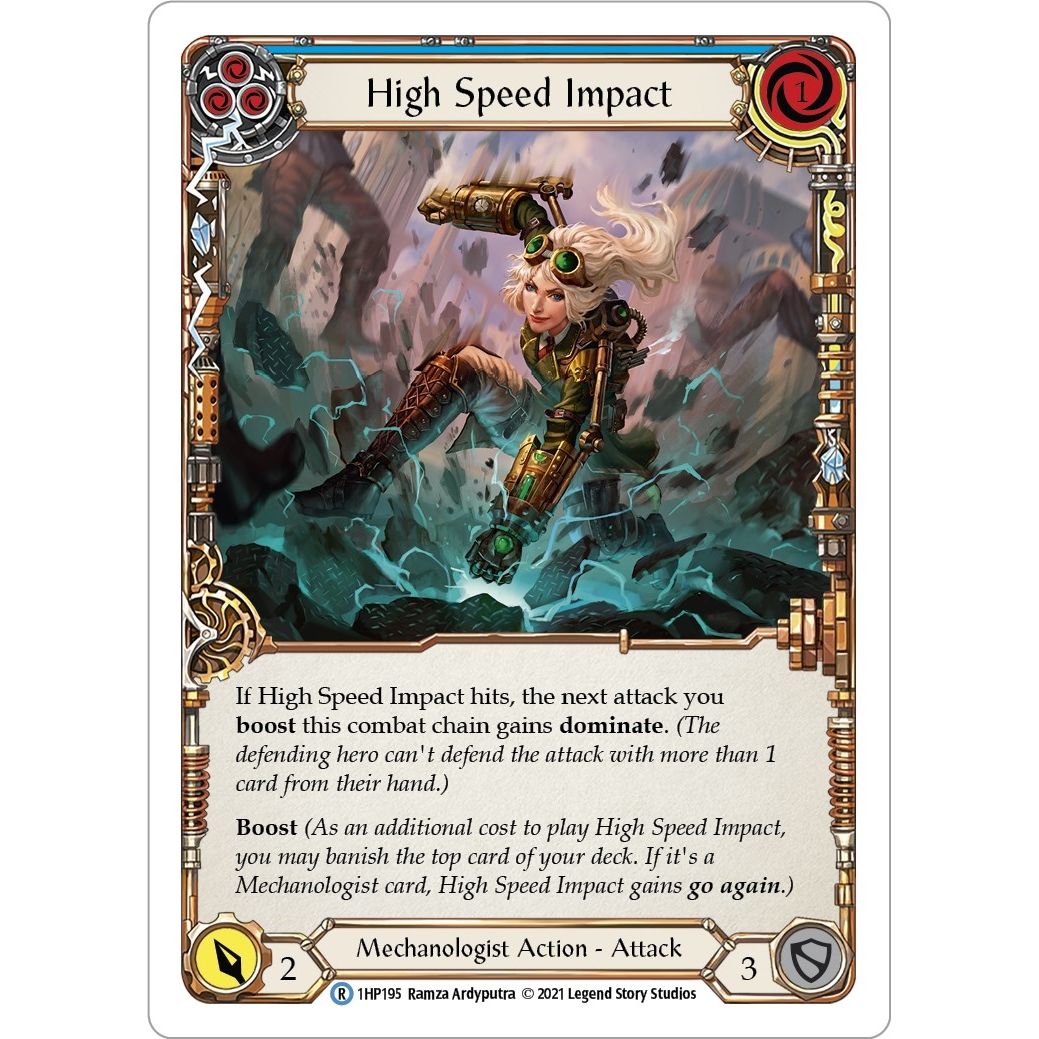 Image for High Speed Impact (Blue) (1HP195) (1HP) - Flesh and Blood TCG
