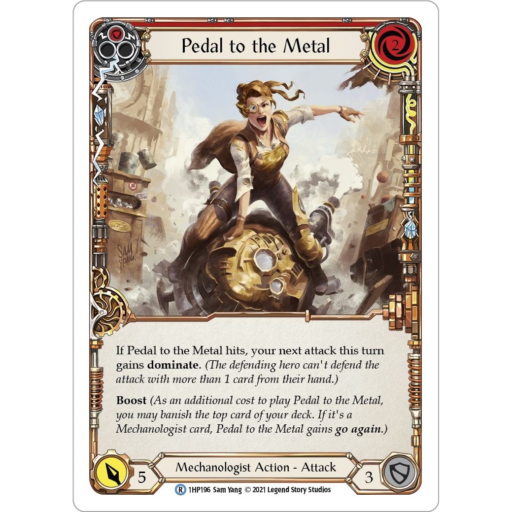 Image for Pedal to the Metal (Red) (1HP196) (1HP) - Flesh and Blood TCG