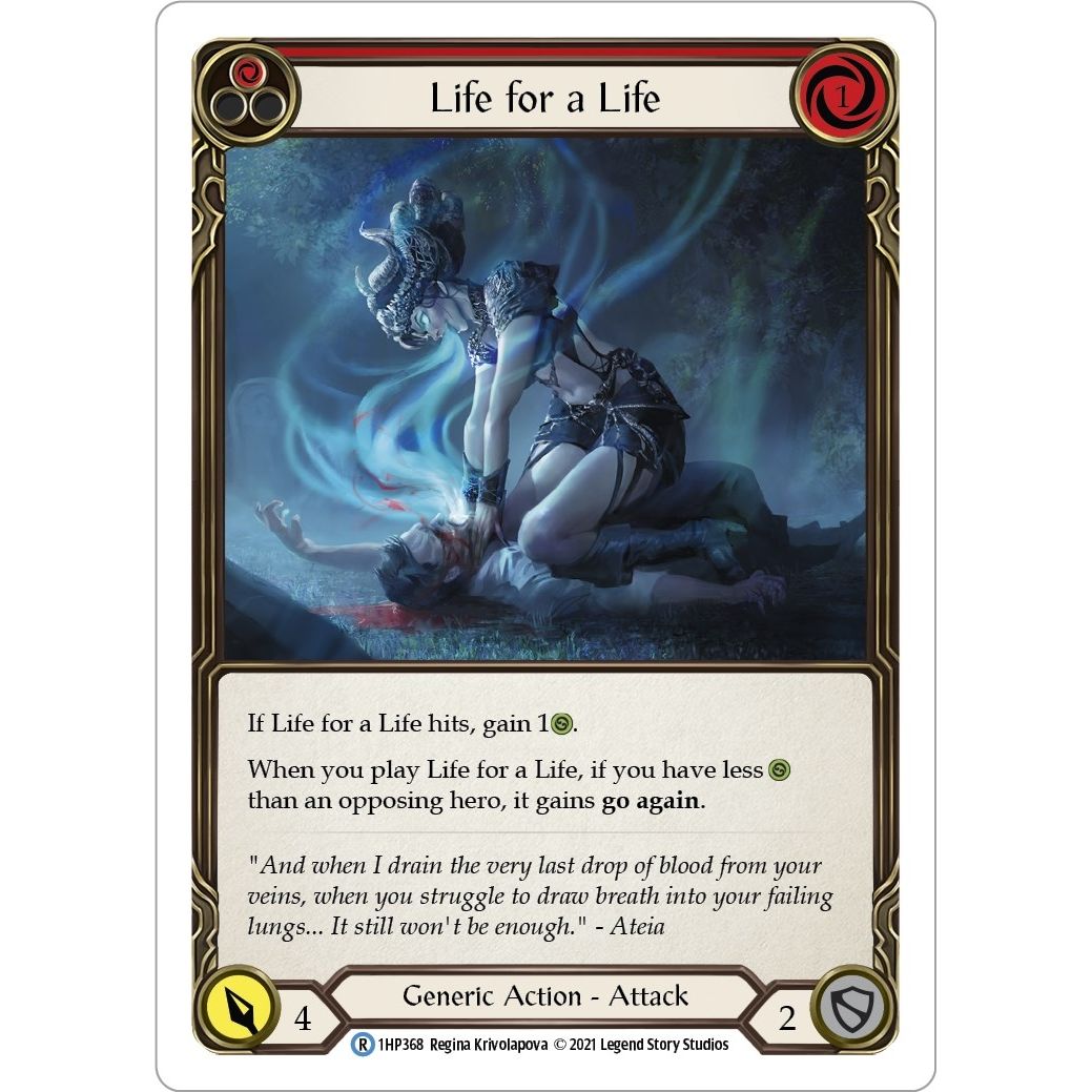 Image for Life for a Life (Red) (1HP368) (1HP) - Flesh and Blood TCG
