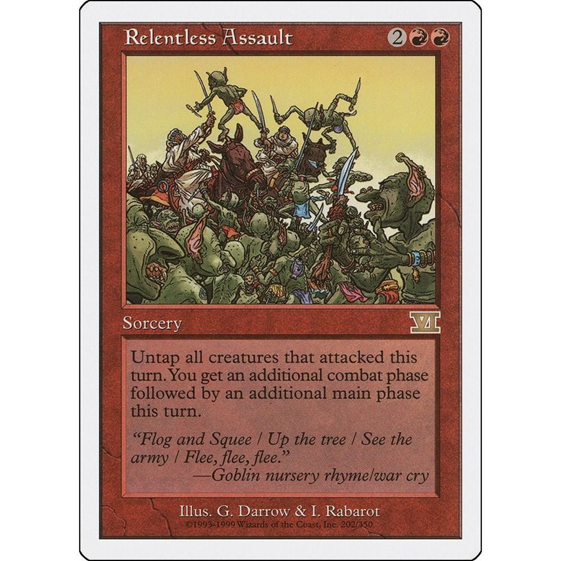 Image for Relentless Assault (202) (6ED) - Magic: The Gathering