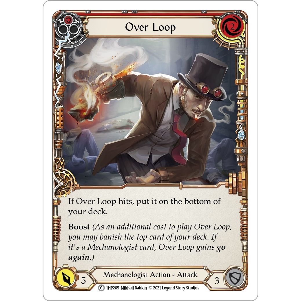 Image for Over Loop (Red) (1HP205) (1HP) - Flesh and Blood TCG