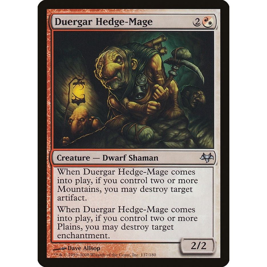 Image for Duergar Hedge-Mage (137) (EVE) - Magic: The Gathering