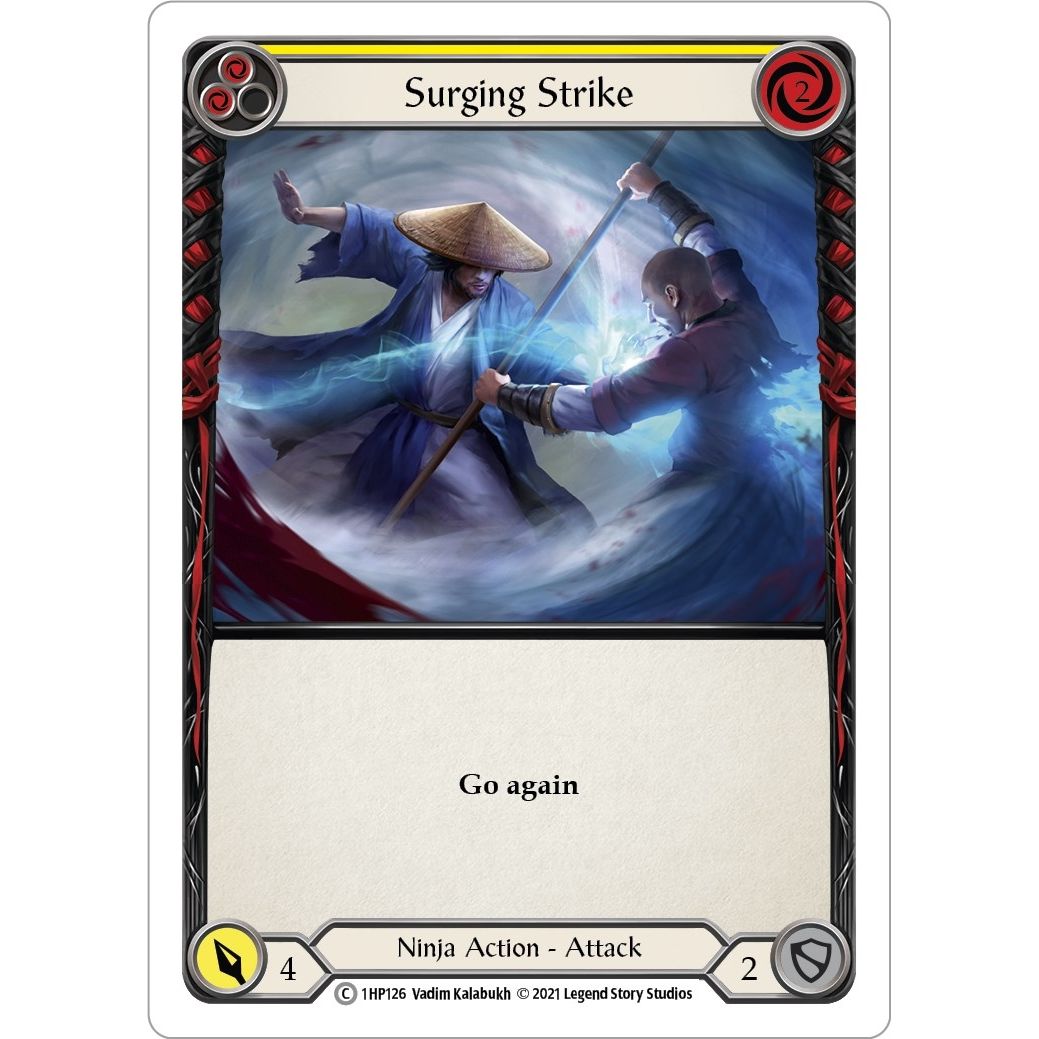 Image for Surging Strike (Yellow) (1HP126) (1HP) - Flesh and Blood TCG