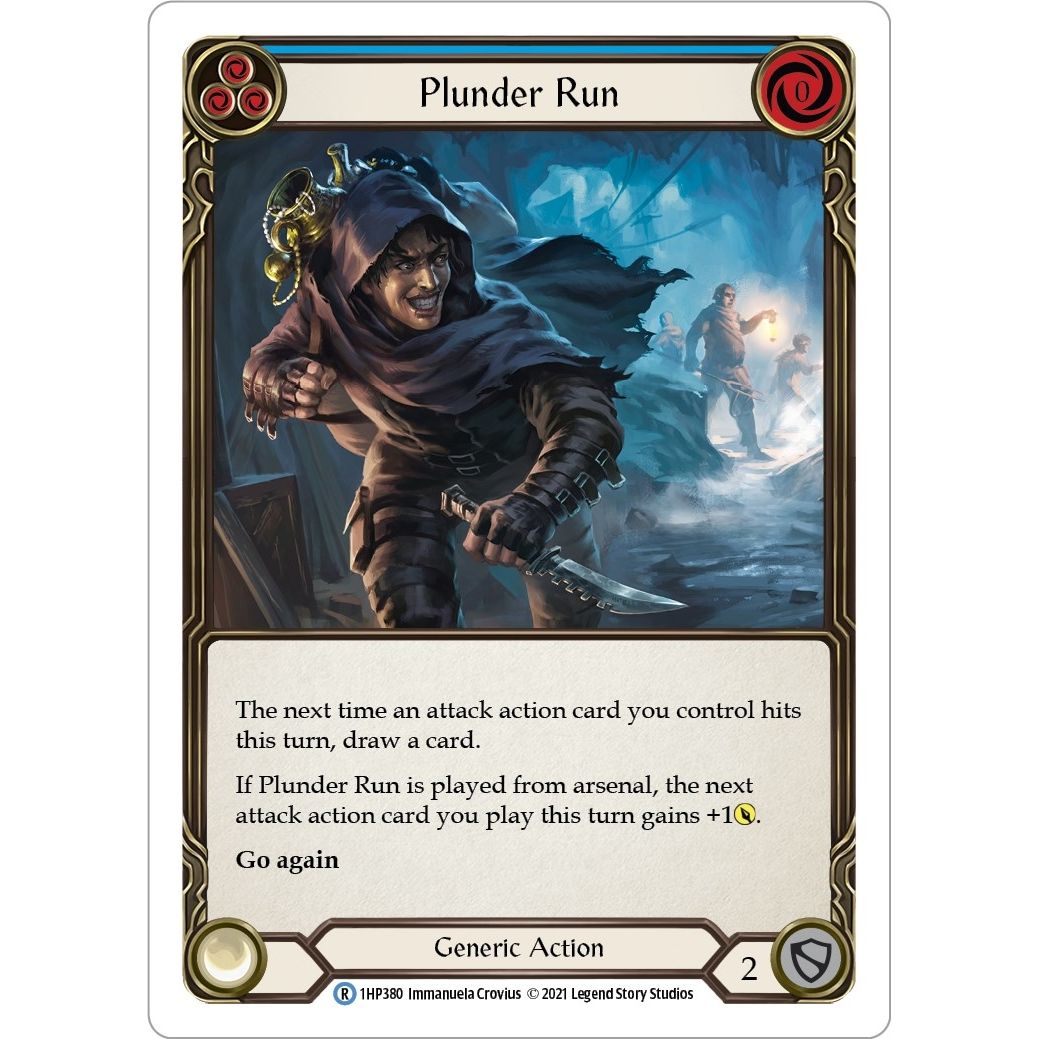 Image for Plunder Run (Blue) (1HP380) (1HP) - Flesh and Blood TCG