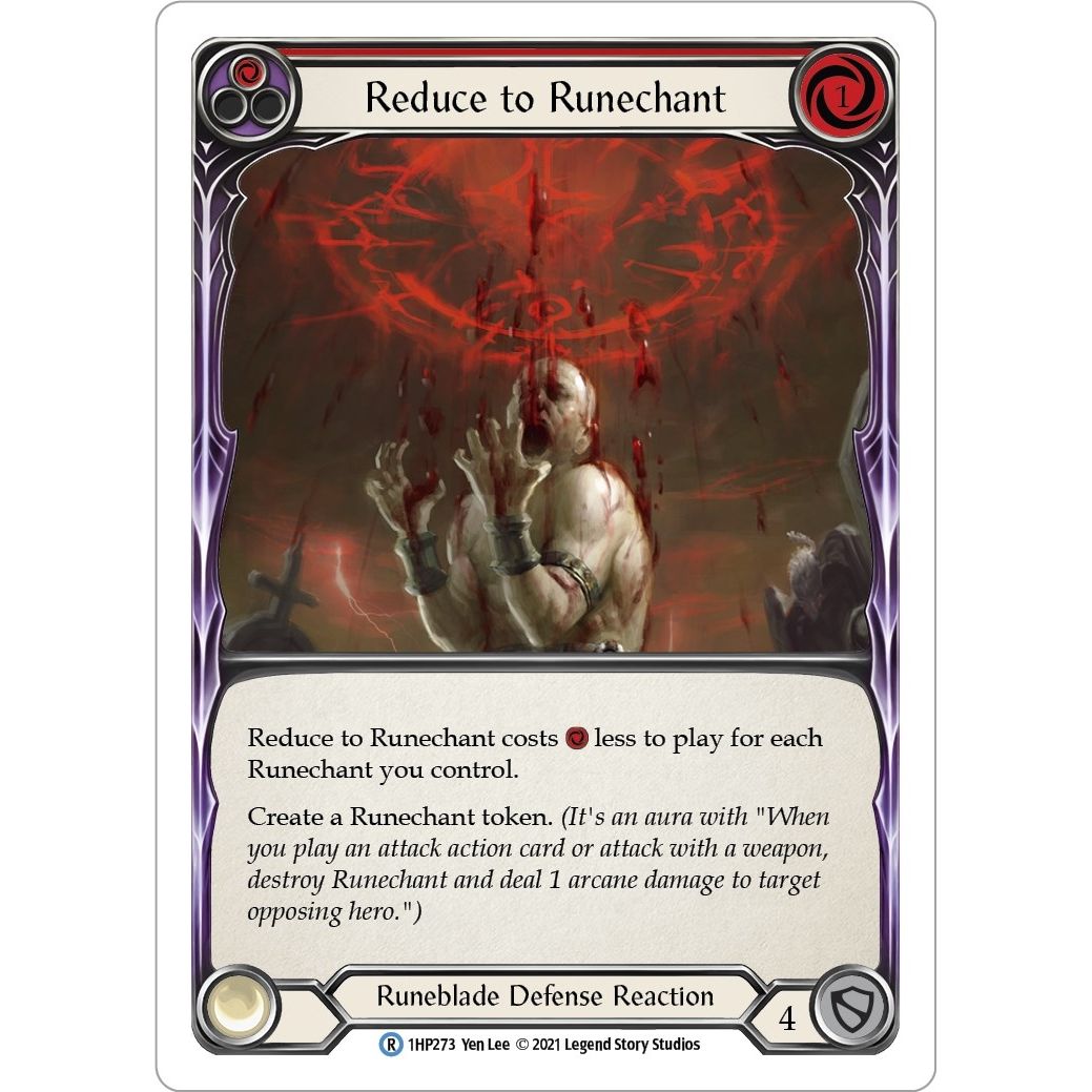 Image for Reduce to Runechant (Red) (1HP273) (1HP) - Flesh and Blood TCG