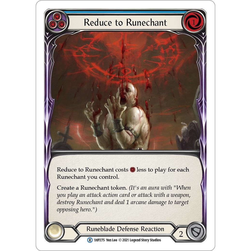 Image for Reduce to Runechant (Blue) (1HP275) (1HP) - Flesh and Blood TCG