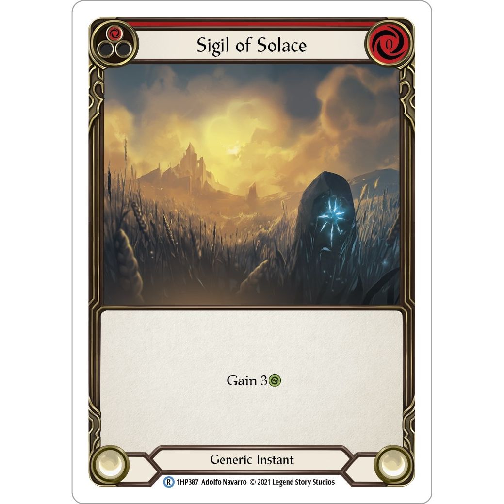 Image for Sigil of Solace (Red) (1HP387) (1HP) - Flesh and Blood TCG