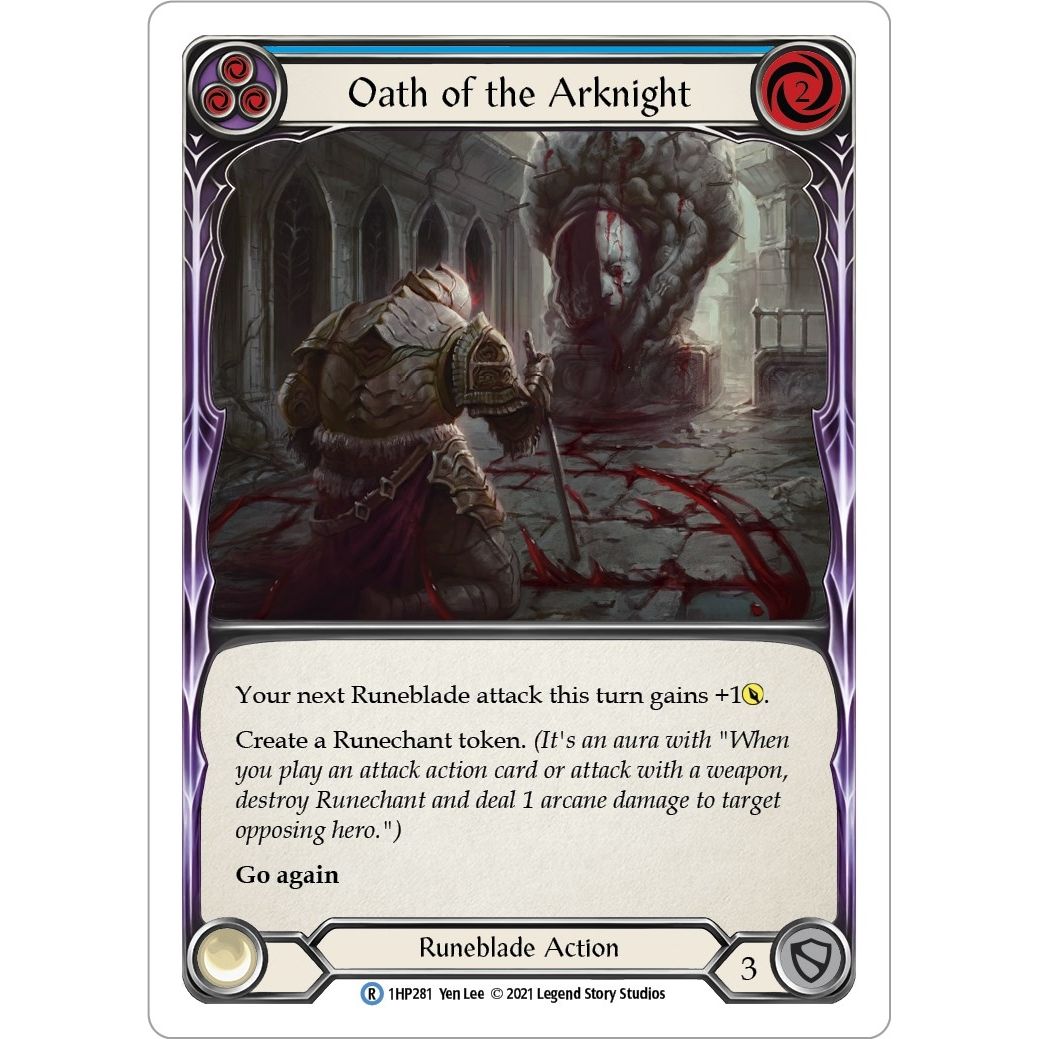Image for Oath of the Arknight (Blue) (1HP281) (1HP) - Flesh and Blood TCG