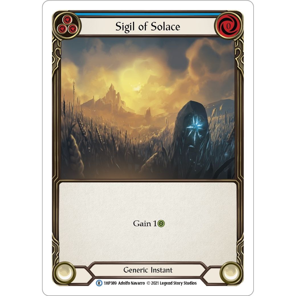 Image for Sigil of Solace (Blue) (1HP389) (1HP) - Flesh and Blood TCG