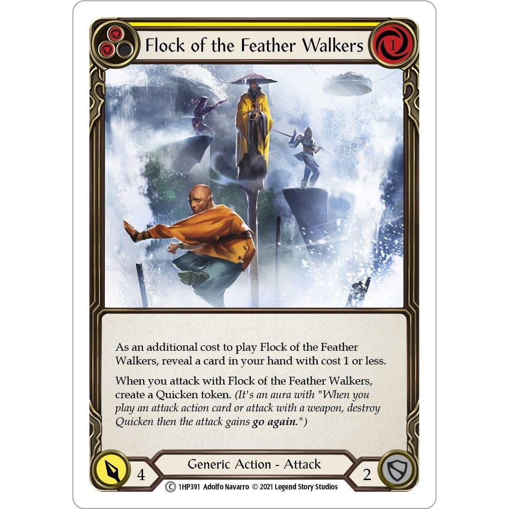 Image for Flock of the Feather Walkers (Yellow) (1HP391) (1HP) - Flesh and Blood TCG