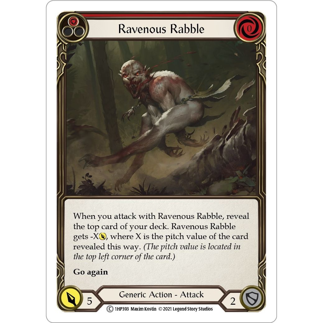 Image for Ravenous Rabble (Red) (1HP393) (1HP) - Flesh and Blood TCG