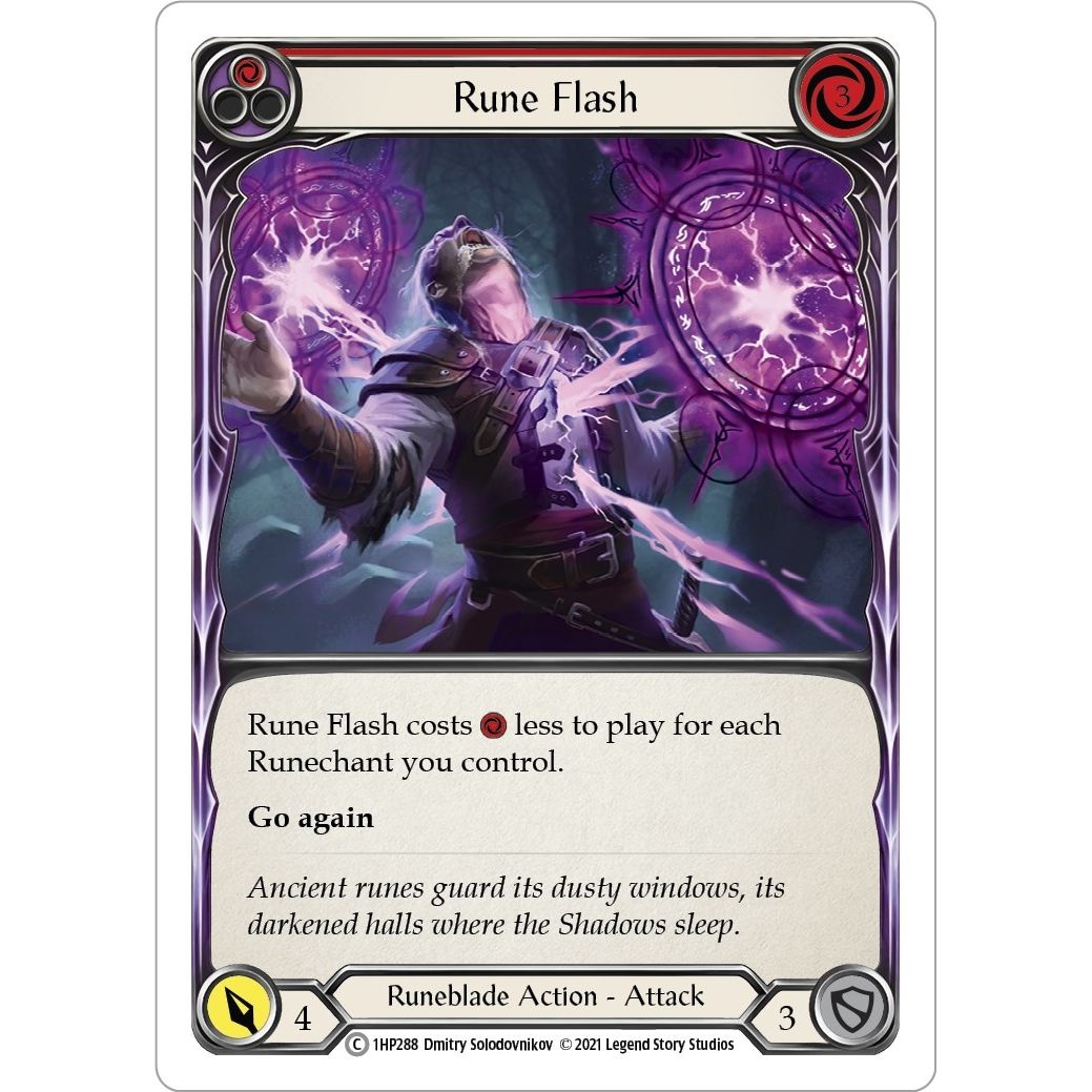 Image for Rune Flash (Red) (1HP288) (1HP) - Flesh and Blood TCG