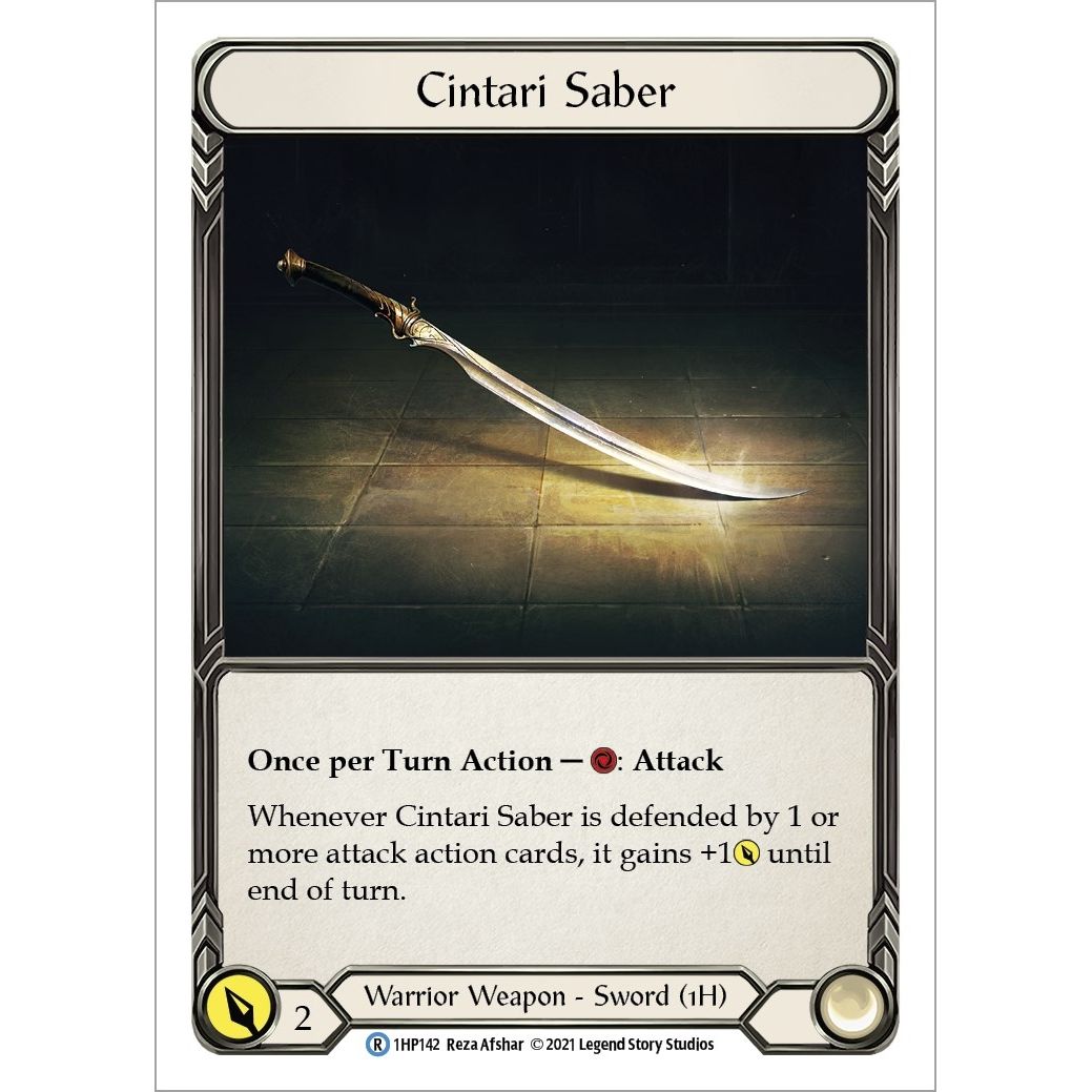 Image for Cintari Saber (1HP142) (1HP142) (1HP) - Flesh and Blood TCG