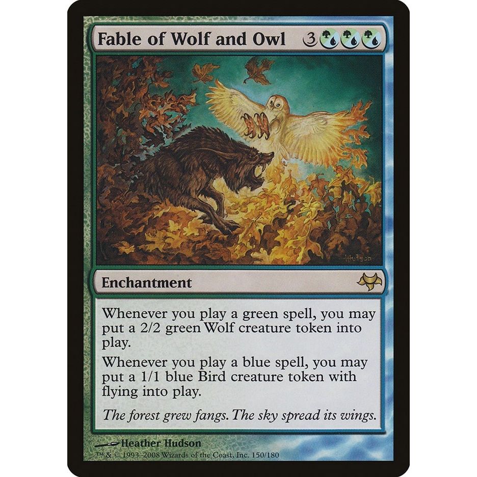 Image for Fable of Wolf and Owl (150) (EVE) - Magic: The Gathering
