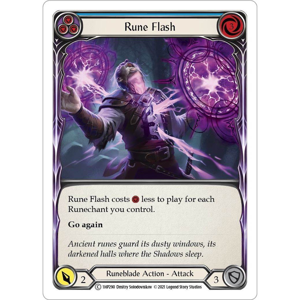 Image for Rune Flash (Blue) (1HP290) (1HP) - Flesh and Blood TCG