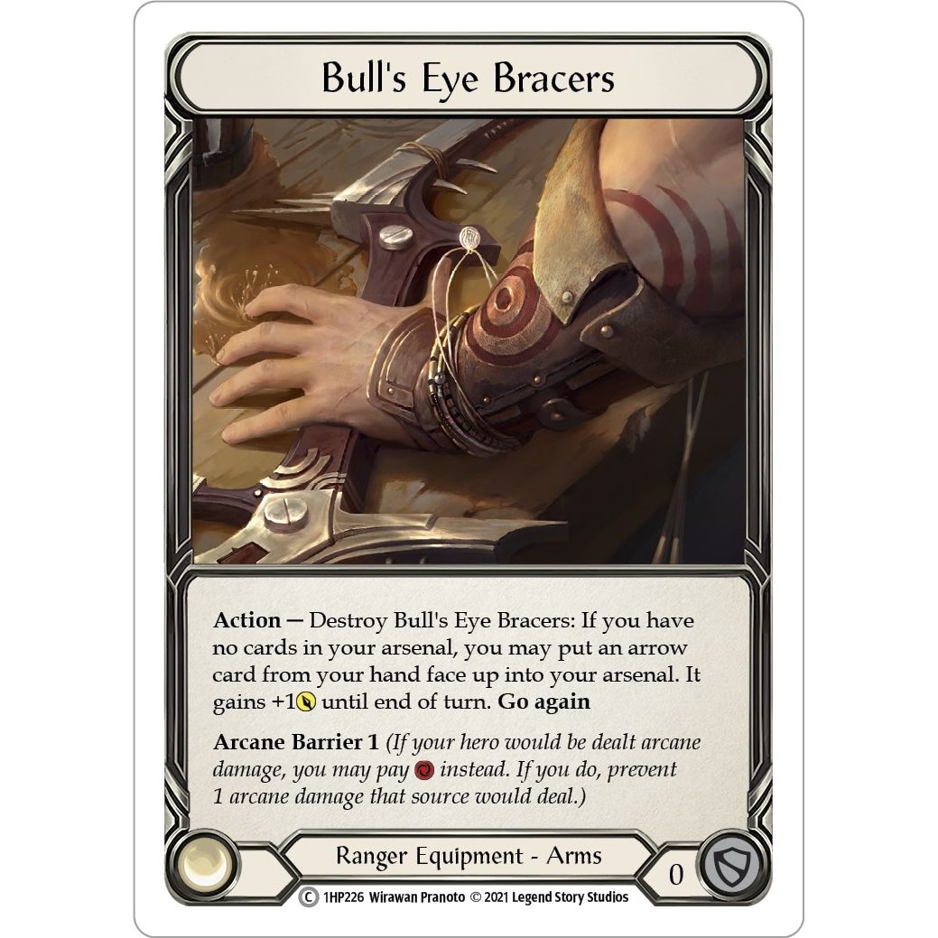 Image for Bull's Eye Bracers (1HP226) (1HP) - Flesh and Blood TCG