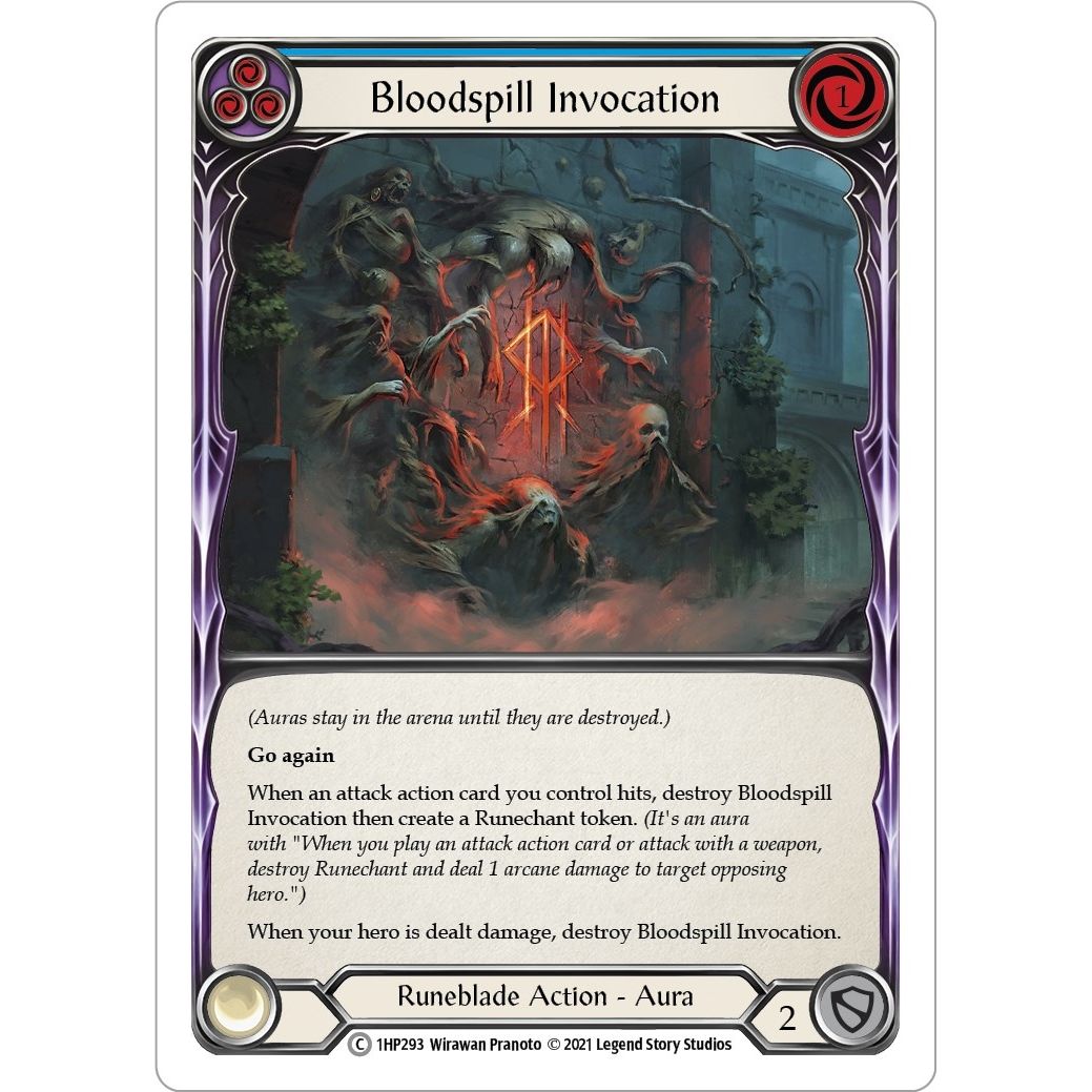 Image for Bloodspill Invocation (Blue) (1HP293) (1HP) - Flesh and Blood TCG