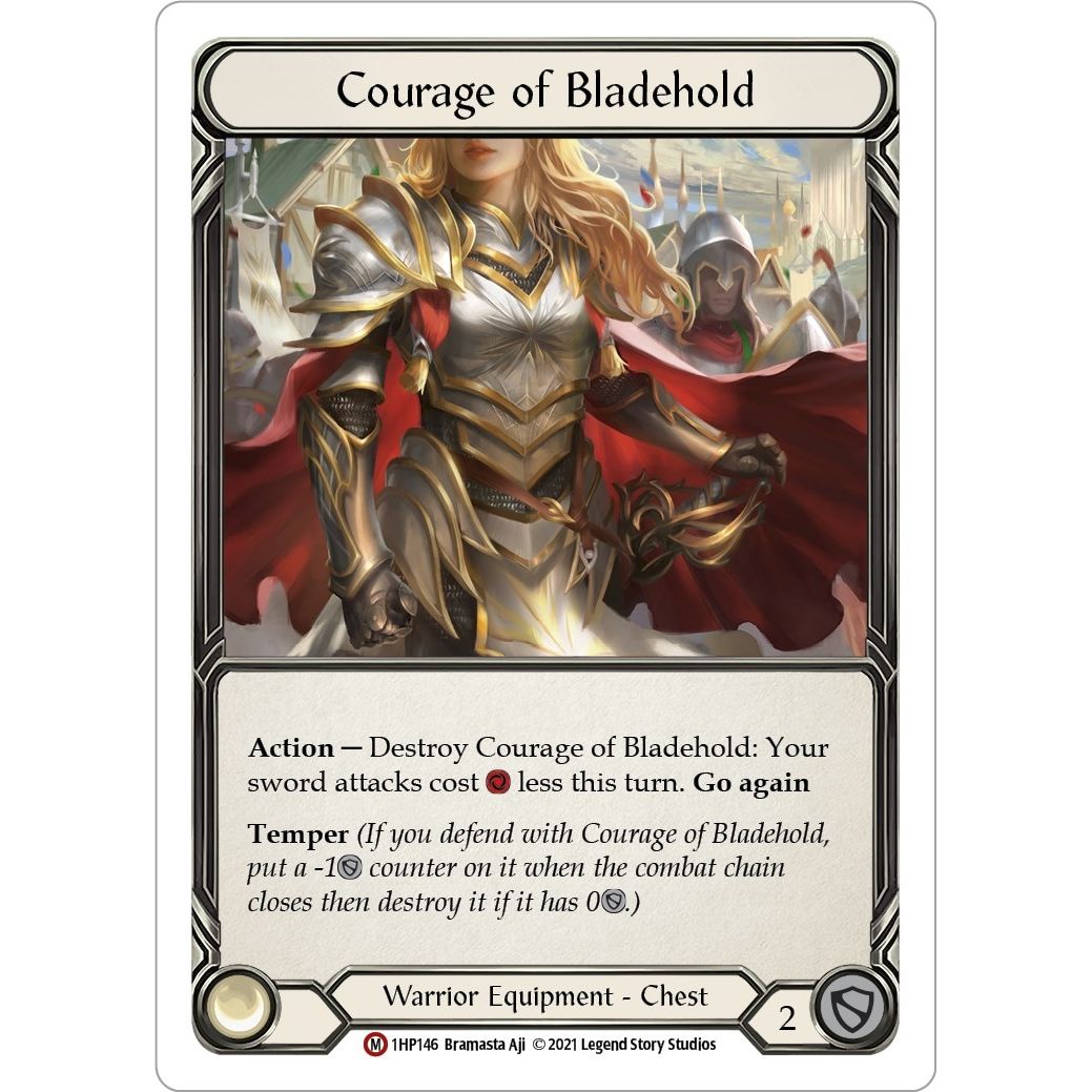 Image for Courage of Bladehold (1HP146) (1HP) - Flesh and Blood TCG