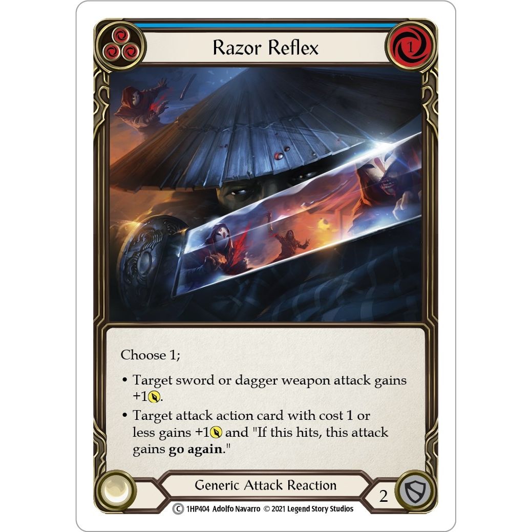 Image for Razor Reflex (Blue) (1HP404) (1HP) - Flesh and Blood TCG
