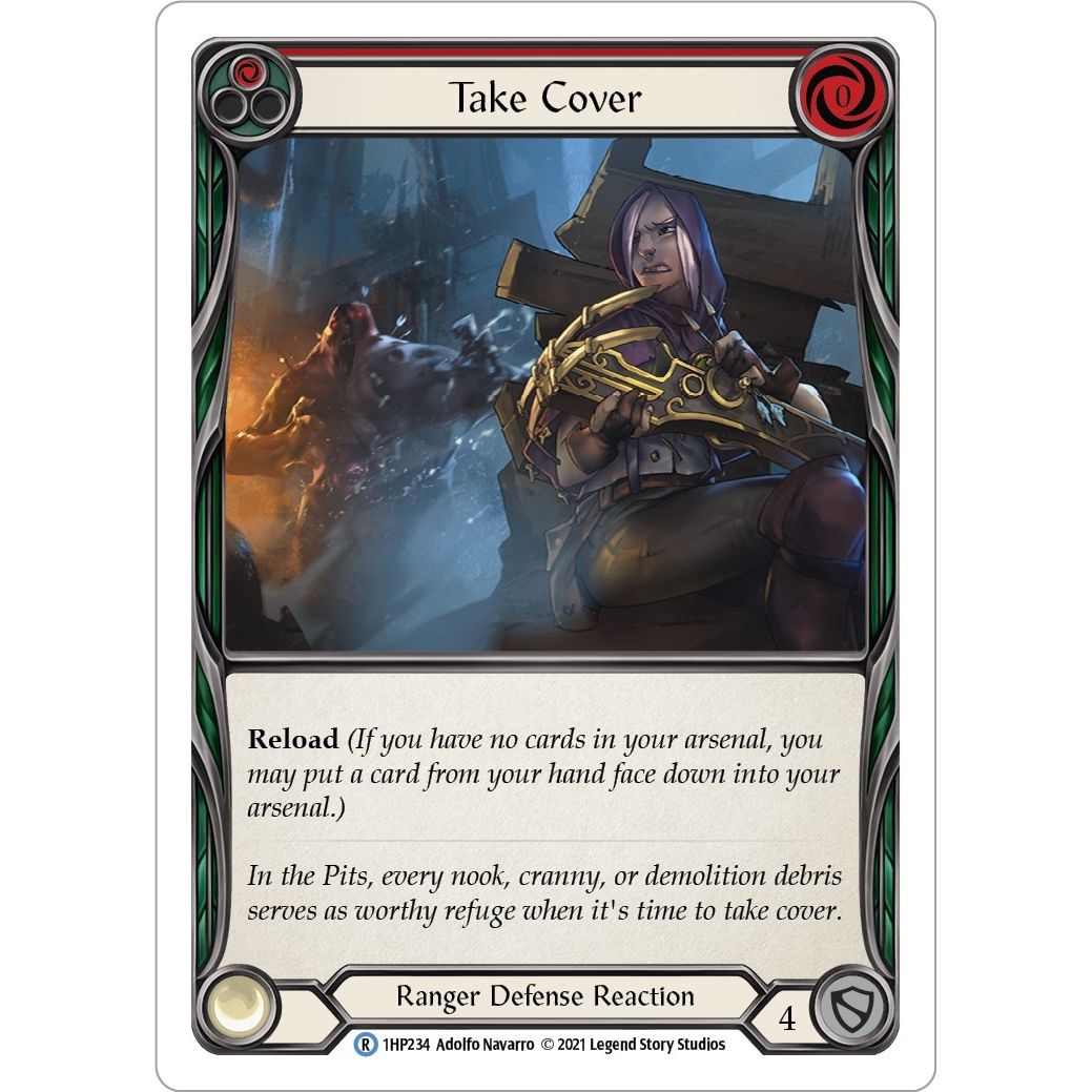 Image for Take Cover (Red) (1HP234) (1HP) - Flesh and Blood TCG