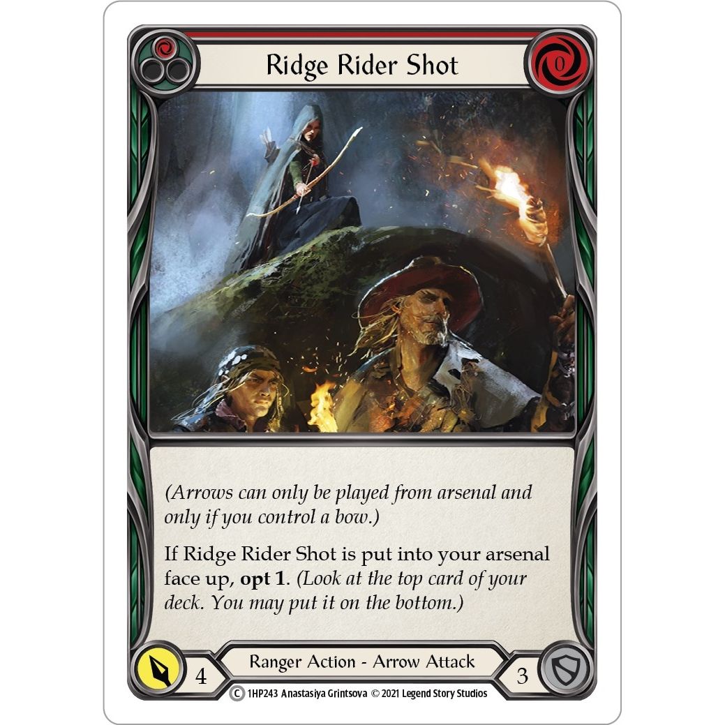 Image for Ridge Rider Shot (Red) (1HP243) (1HP) - Flesh and Blood TCG