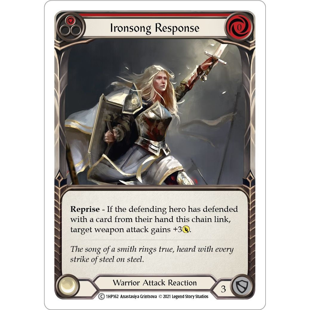 Image for Ironsong Response (Red) (1HP162) (1HP) - Flesh and Blood TCG