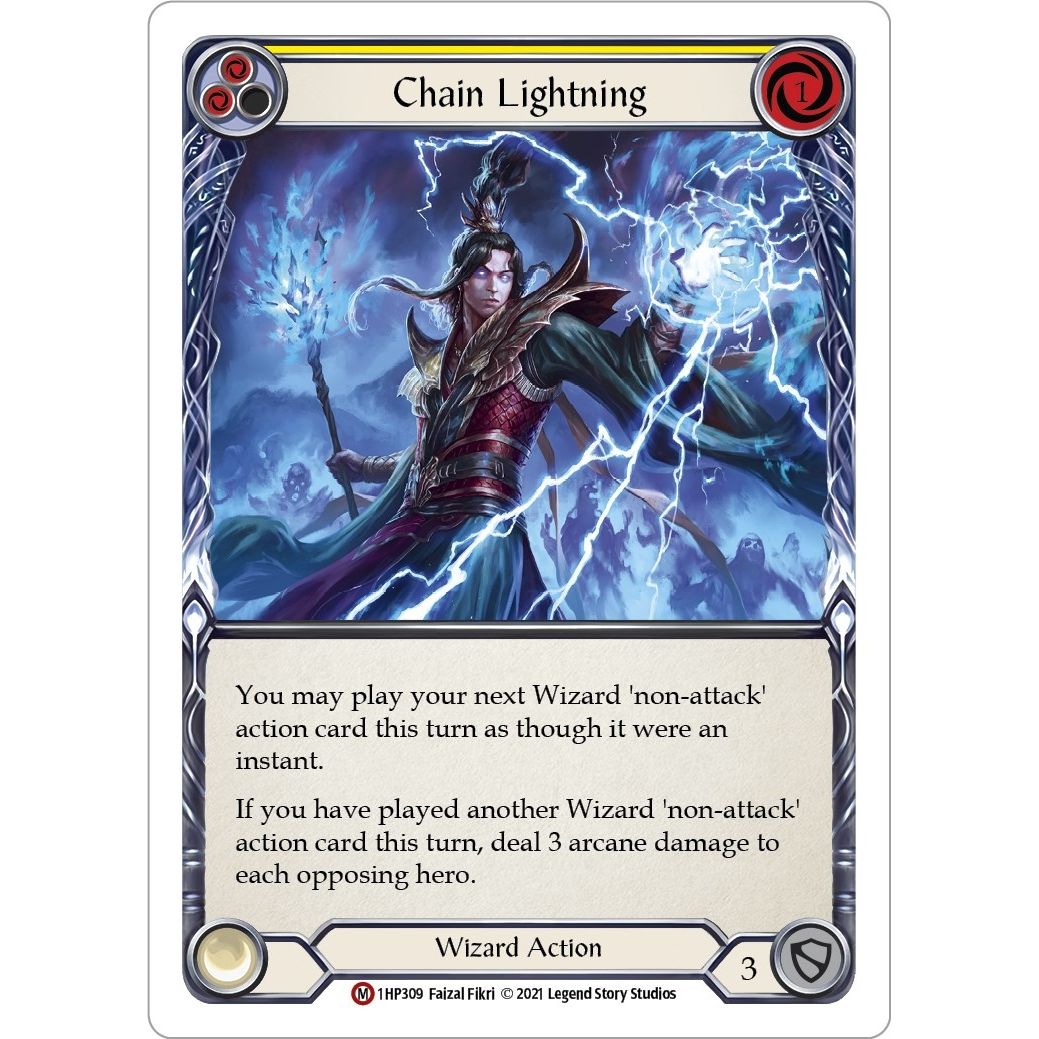 Image for Chain Lightning (1HP309) (1HP) - Flesh and Blood TCG