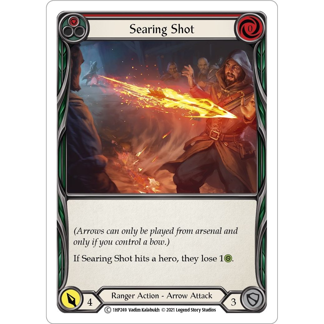 Image for Searing Shot (Red) (1HP249) (1HP) - Flesh and Blood TCG