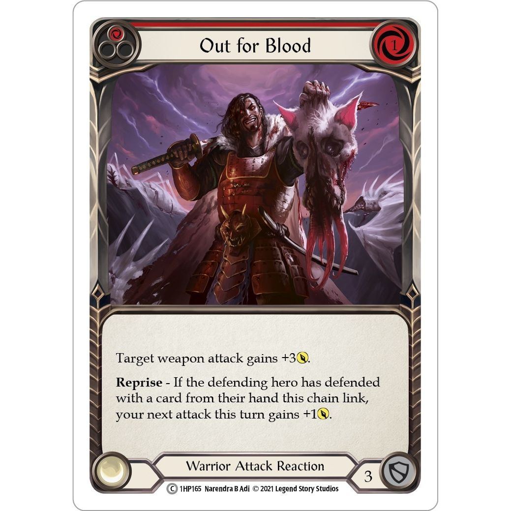 Image for Out for Blood (Red) (1HP165) (1HP) - Flesh and Blood TCG