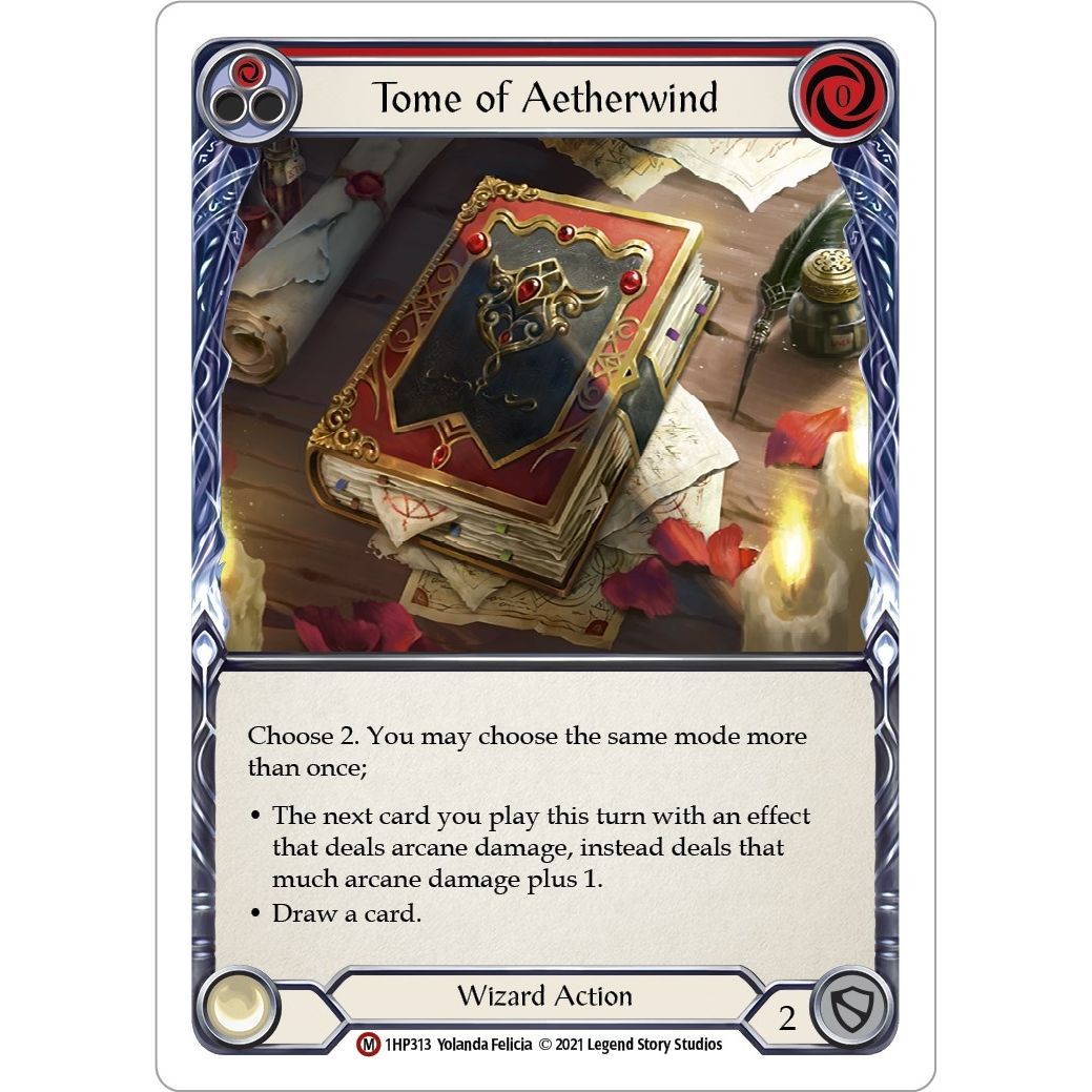 Image for Tome of Aetherwind (1HP313) (1HP) - Flesh and Blood TCG