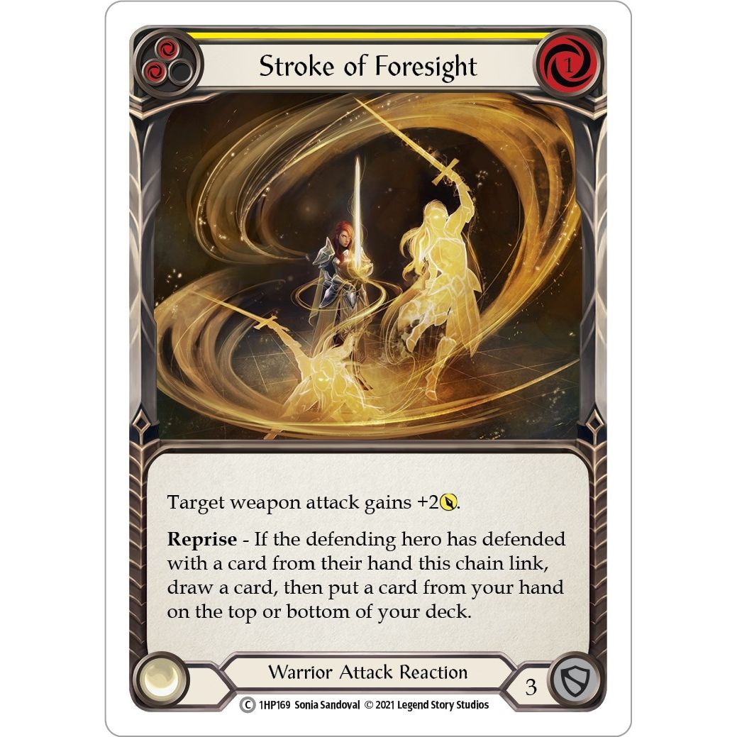 Image for Stroke of Foresight (Yellow) (1HP169) (1HP) - Flesh and Blood TCG