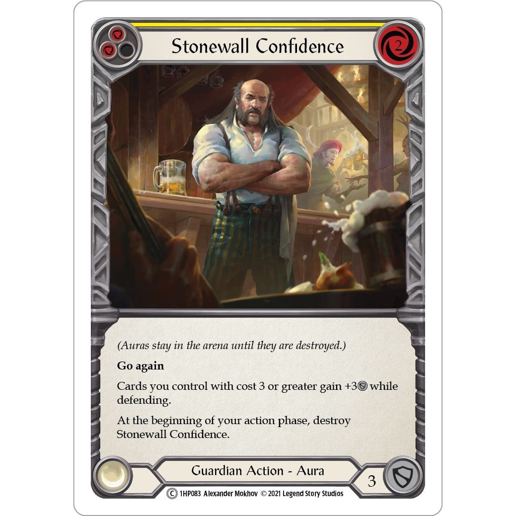 Image for Stonewall Confidence (Yellow) (1HP083) (1HP) - Flesh and Blood TCG