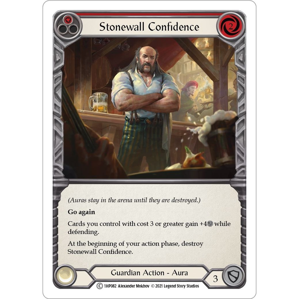 Image for Stonewall Confidence (Red) (1HP082) (1HP) - Flesh and Blood TCG