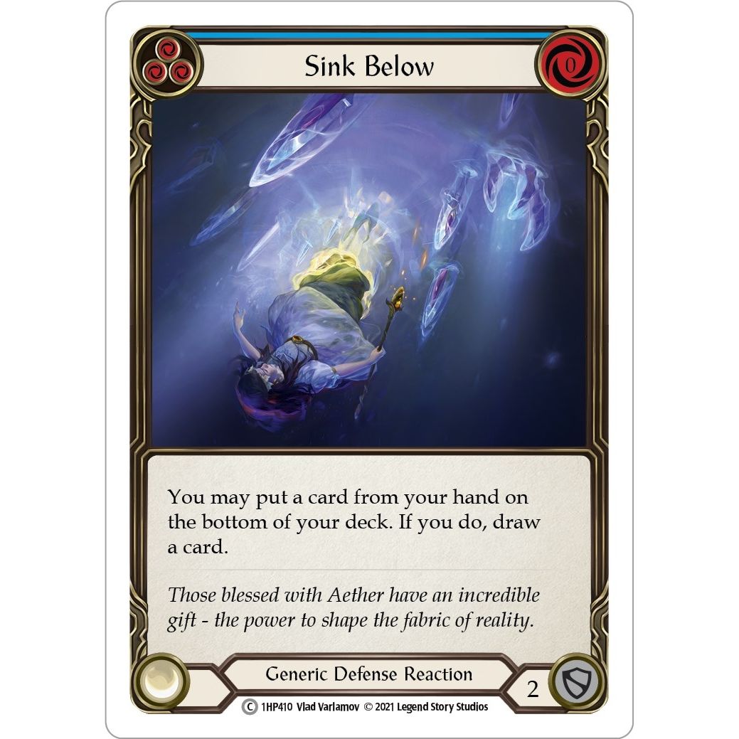 Image for Sink Below (Blue) (1HP410) (1HP) - Flesh and Blood TCG