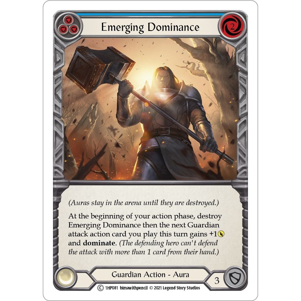 Image for Emerging Dominance (Blue) (1HP081) (1HP) - Flesh and Blood TCG