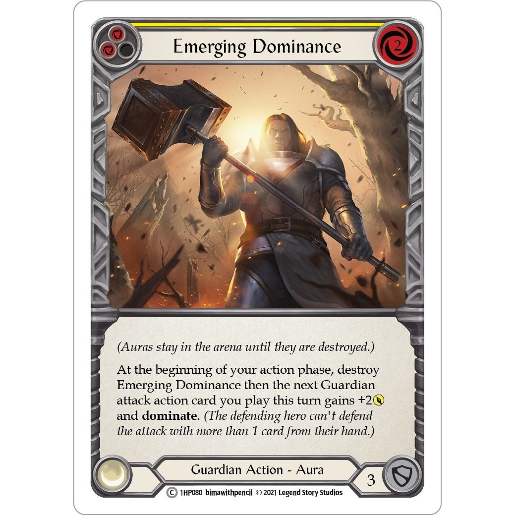 Image for Emerging Dominance (Yellow) (1HP080) (1HP) - Flesh and Blood TCG