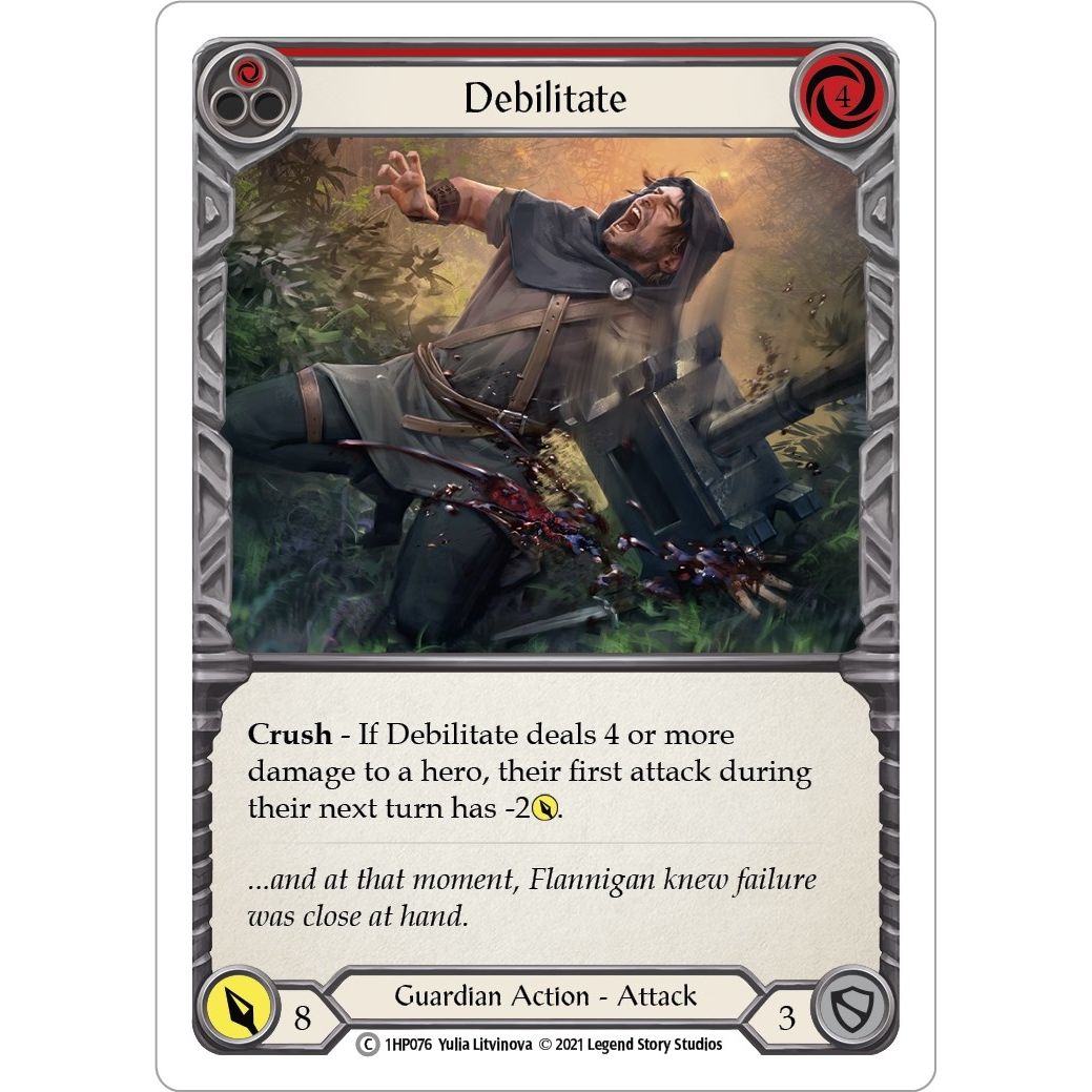 Image for Debilitate (Red) (1HP076) (1HP) - Flesh and Blood TCG