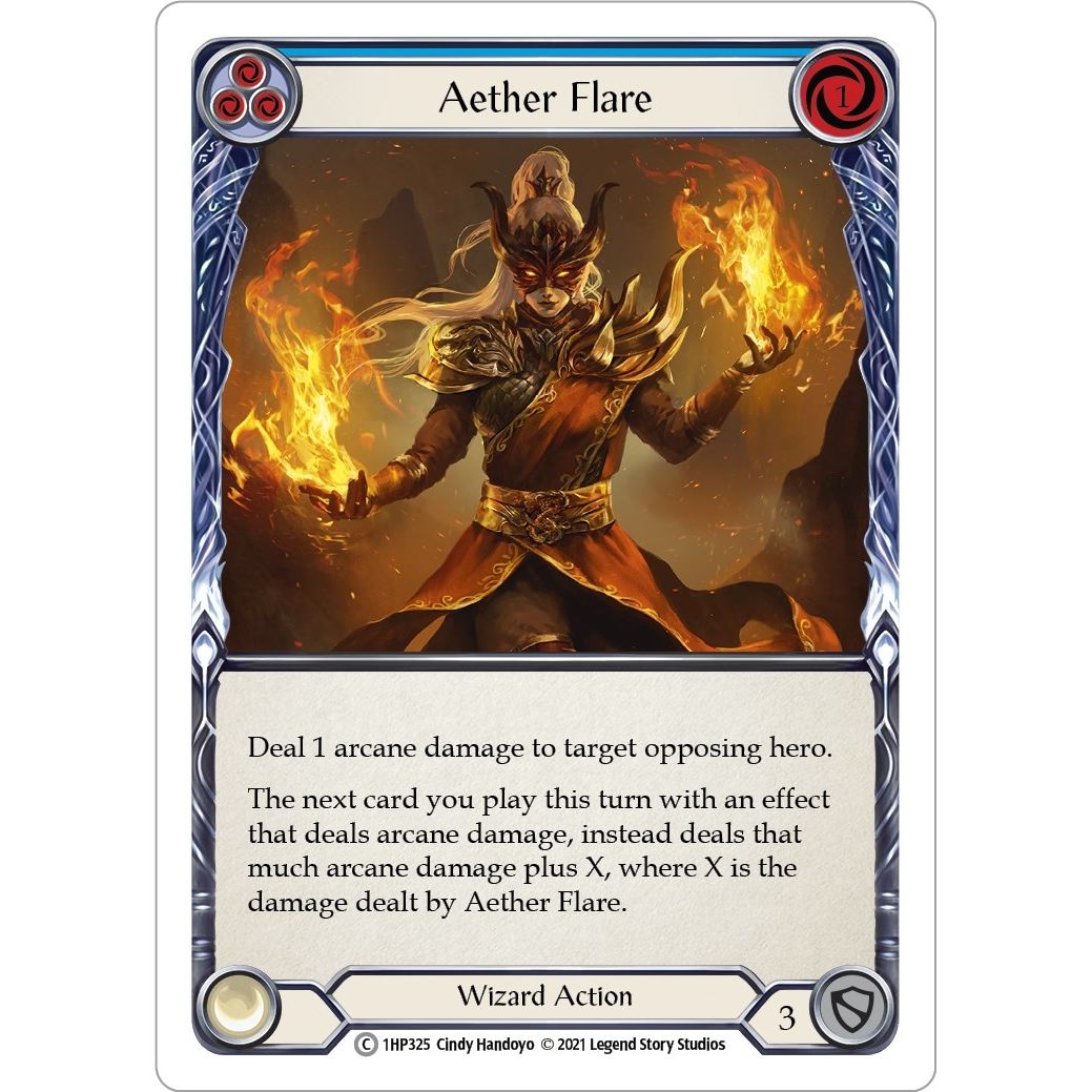Image for Aether Flare (Blue) (1HP325) (1HP) - Flesh and Blood TCG