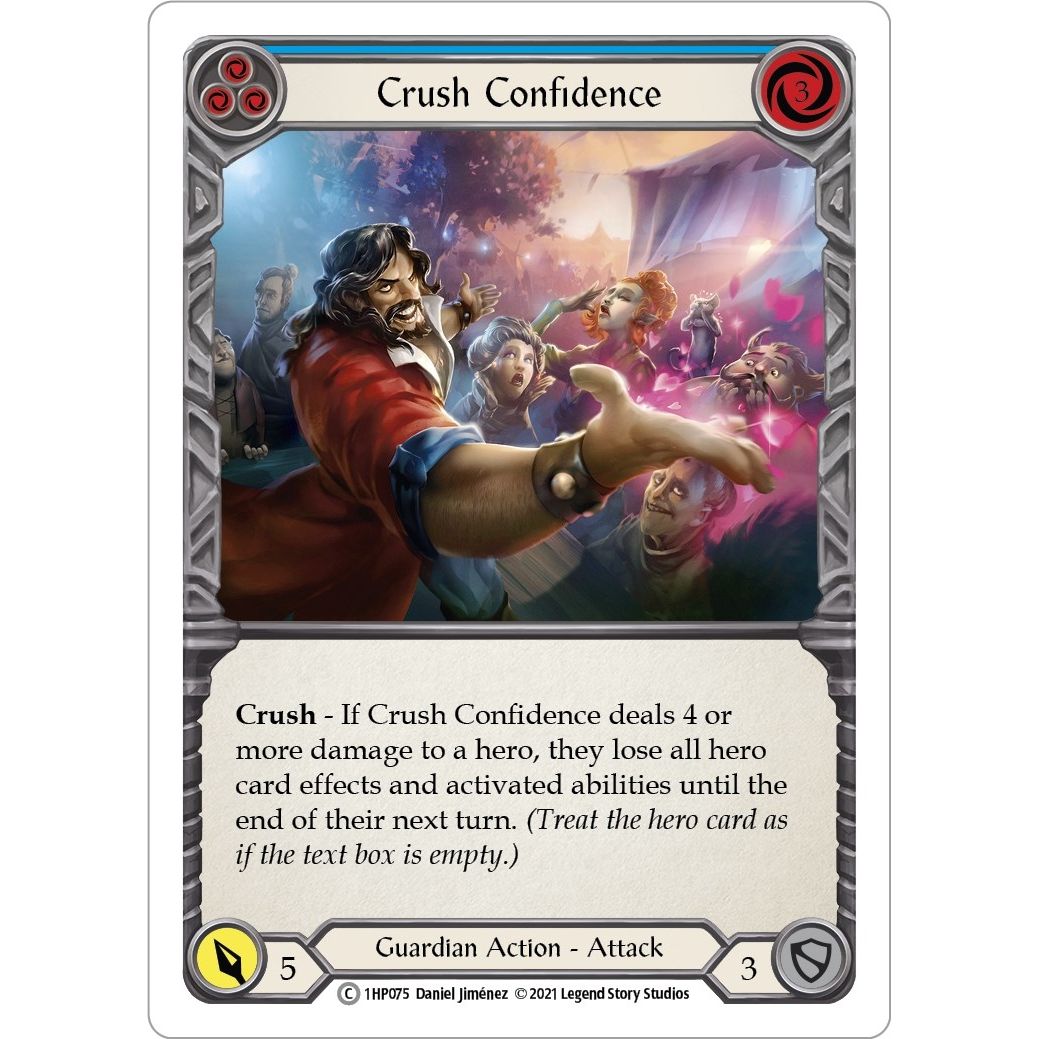 Image for Crush Confidence (Blue) (1HP075) (1HP) - Flesh and Blood TCG