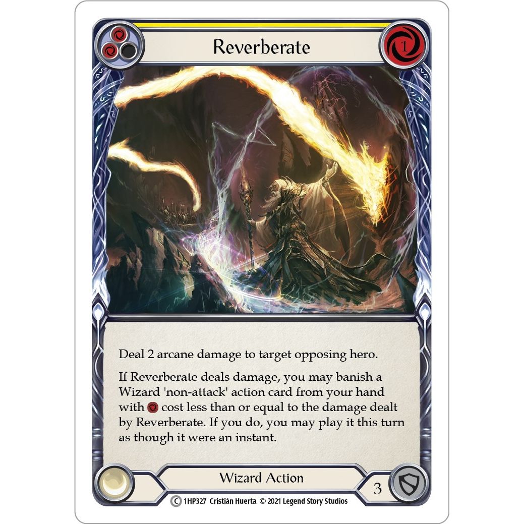 Image for Reverberate (Yellow) (1HP327) (1HP) - Flesh and Blood TCG