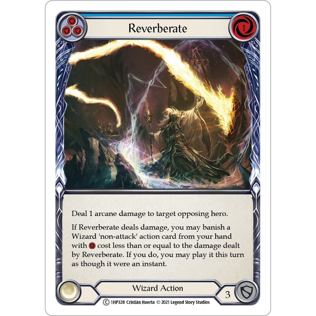 Image for Reverberate (Blue) (1HP328) (1HP) - Flesh and Blood TCG