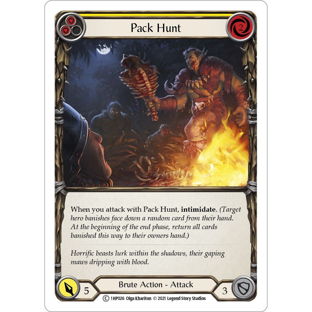 Image for Pack Hunt (Yellow) (1HP026) (1HP) - Flesh and Blood TCG